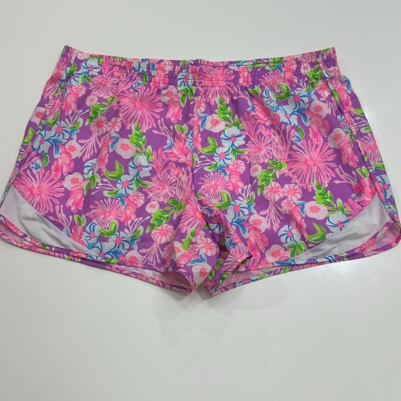 Lilly Pulitzer Luxletic Large Ocean Trail Short Amethyst Moms The Word Item# BN - Picture 5 of 9